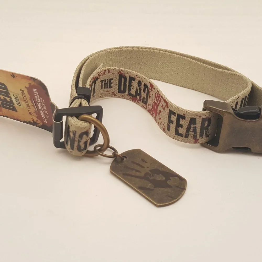 AMC The Walking Dead Pet Collection X-Large Dog Collar | Adjustable 21